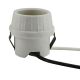 MB U-Clip Snap-in Lamp Holder Unglazed Porcelain - 4KV Pulsed Rated, 9" Leads