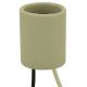 HID Medium Base Socket 4 KV Pulse Rated, Glazed Porcelain -  36" Leads - With Cap