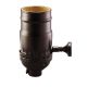 On/Off Solid Brass Turn Knob Socket - Bronze