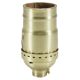 Solid Brass Medium Base Keyless Sockets - Satin Brass