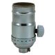 Full-Range Dimmer Socket with Ivory Turn Knob - Nickel