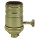 Heavy Wall Solid Brass 3-Way MB Turn Knob Sockets - Polished Only
