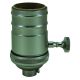 Medium Base Cast/Turned Brass On/off Socket - Satin Nickel