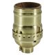 Solid Brass Medium Base Keyless Sockets - Satin Brass