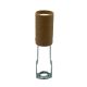 Candelabra Base 3" High Heat Porcelain Socket - Inward Facing Threads - 1/8 IPS-Nickel Plated Screw Shell
