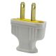 Antique Style Attachment Plug - White