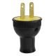 Round Attachment Plug - Black