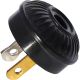Mid-Century Style Embossed Plug - Black