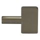 Oversized Brass Key Knob for Turn Sockets - Satin Nickel