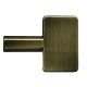 Oversized Brass Key Knob for Turn Sockets - Antique Brass