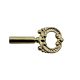 Antique Key For Turn Knob Sockets - Metal - Brass Plated- # 4-36 Female Thread