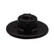 1/8F Heavy Duty Metal Cap with Set Screw and Insulator - Bronze-Nickel Plated Screw Shell