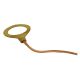 Zinc Plated Lug With Copper Ground Wire - 1/8 IPS Slip
