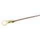 Heavy Duty Zinc Plated Lug With Copper Ground Wire - #8-32 Slip