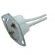 Porcelain Bi-Pin Halogen Socket With Mounting Plate