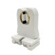 T8 and T12 18 To 20 Gauge Slide On White Fluorescent Medium Bi-Pin  Lampholder With 6/32 Nut- 660W - 600 V