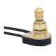 On/Off Turn Knob Canopy Switch - Fixed Brass Knob