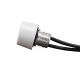 On/Off Rotary Button Switch - White 5" Leads