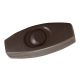 Feed-thru Cord Rocker Switch - Brown, For SPT-1 18/2 wire