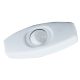 Feed-thru Cord Rocker Switch - White, For SPT-1 18/2 wire