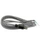 11FT Rayon Covered SVT/3 Cord Set (16 Gauge) - Black & White Houndstooth