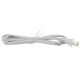 Vinyl Plastic SPT-1 Cord Sets With Molded On Plugs - 10FT White