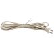 Vinyl Plastic SPT-1 Cord Sets With Molded On Plugs - 10FT Ivory