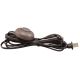 Pillow Floor Switch with 11FT SPT-1 Cord Set Brown Switch with Brown Wire