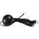 Euro Style Floor Switch with 11FT SPT-1 Cord Set Black Switch with Black Wire
