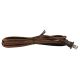 11FT Rayon Covered SPT-2 Cord Set - Brown Rayon, Brown Plug