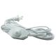 Full Range Dimmer Switch with 11FT SPT-2 Cord Set White Switch with White Wire