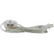 Full Range Dimmer Switch with 11FT SPT-2 Cord Set Clear Switch with Clear Silver Wire