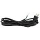 SVT 3-10FT Vinyl Plastic Cord Set With Molded On Plug - Black