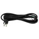 SVT 3-10FT Vinyl Plastic Cord Set With Molded On Plug - Black with Printing