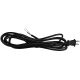 SVT 2-10FT Vinyl Plastic Cord Set With Molded On Plug - Black
