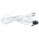 SPT-1 White 6 FT Cord with Candelabra Base Snap" Socket and Line Switch