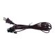 SPT-1 Brown 6 FT Cord with Candelabra Base Snap" Socket and Line Switch
