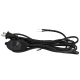 12 Foot Rayon Covered SPT Cord Set with In-Line Full Range Dimmer Switch - Black