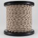 Rayon Covered Twist Wire - Champagne 2-Wire 100 FT Spool