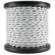 Rayon Covered Twist Wire - White 2-Wire 100 FT Spool