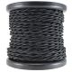 Rayon Covered Twist Wire - Black 2-Wire 100 FT Spool