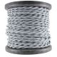 Rayon Covered Twist Wire - Satin Nickel 2-Wire 100 FT Spool