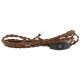 9 Foot 2-Wire Rayon Twist Cord Sets with Toggle Switch Installed - Brown
