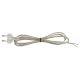 VLM Euro Style 5 Foot Cord Set - Clear