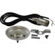 Rayon Wired Pendant with Heavy Cast Brass Socket UNO Threaded Satin Nickel