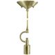 1-Light Lamp Shade Pendant Adaptor - Satin Brass