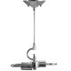 2-Light Lamp Shade Pendant Adaptor - Polished Nickel