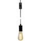 Versa Series Basic Swag Kit with Black & White Houndstooth Rayon Covered Wire - Black