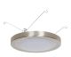 7.5" LED Deco Ceiling Fixture - Kelvin Select - Bright Satin Nickel