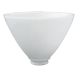 8" IES Shade - White Opal with Waffle Lines